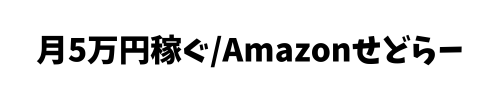 月5万円稼ぐ/Amazonせどらー